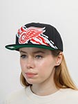 Бейсболка MITCHELL NESS арт. 6HSSSH22087-DRWBLCK Detroit Red Wings NHL (черный)